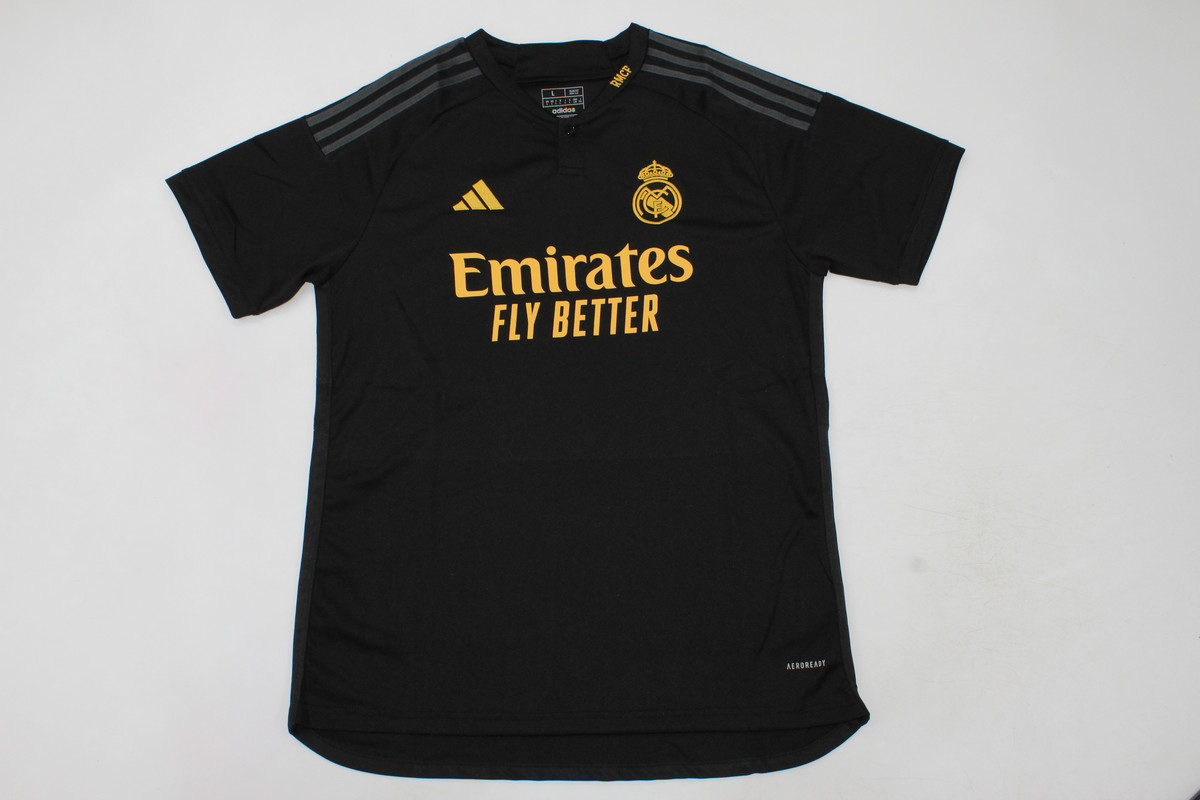AAA Quality Real Madrid 23/24 Third Black Soccer Jersey